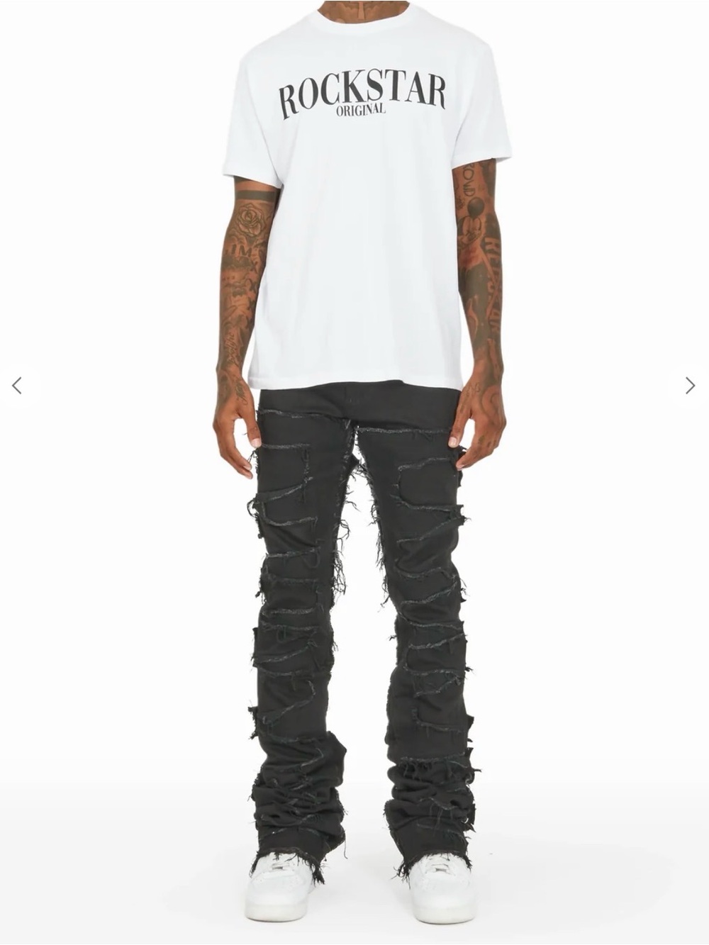 Rockstar Original Hallie Black Super Stacked Flare Jean Kids 12